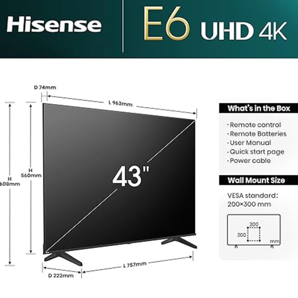 Hisense 43 Inch
